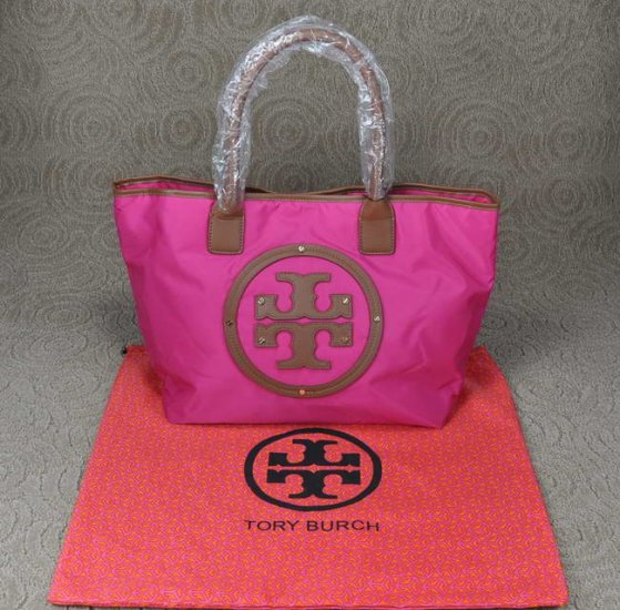 Love Tory Burch Nylon Stacked Tote Rose Bags